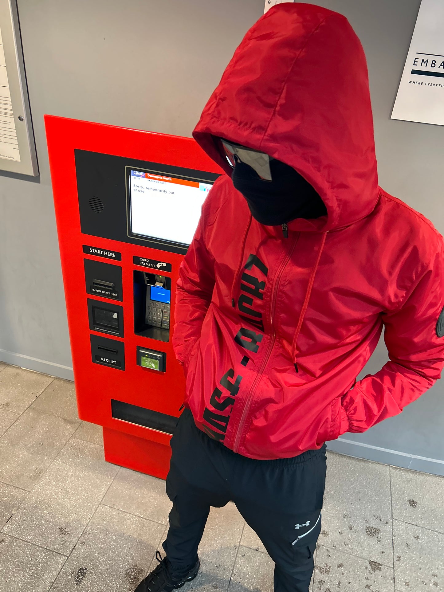 BLOOD RED WINDBREAKER