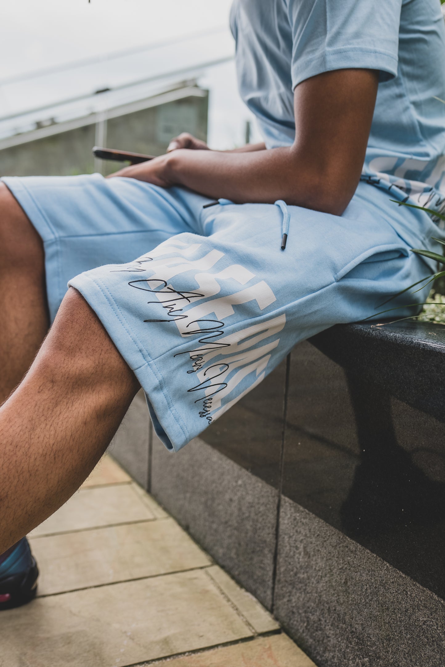 BABY BLU SHORT SET